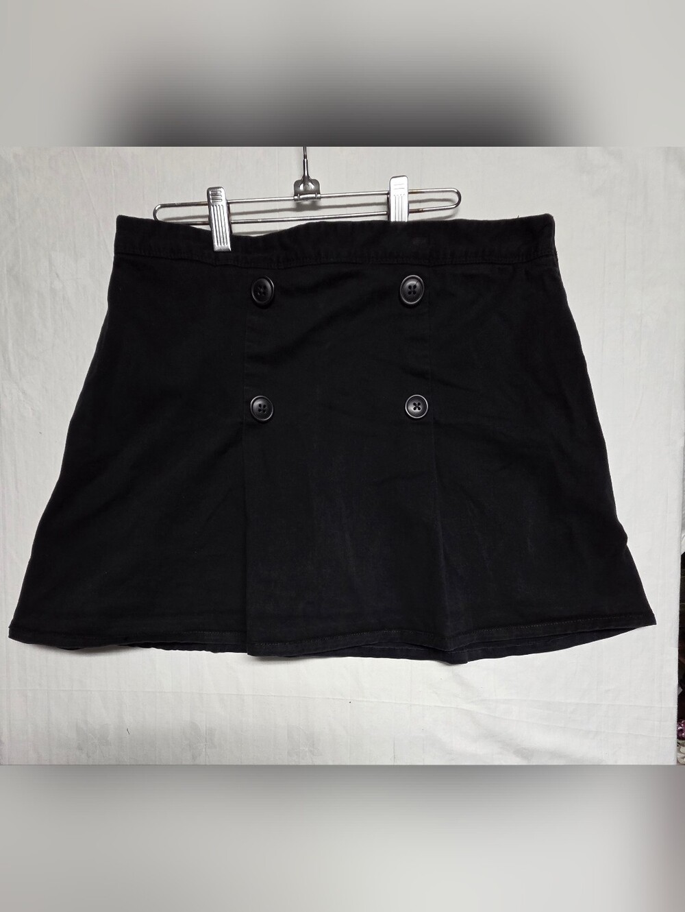 The Children's Place Black Button-Front Mini Skirt